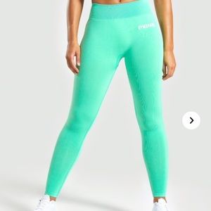 Gymshark lightweight seamless green tights